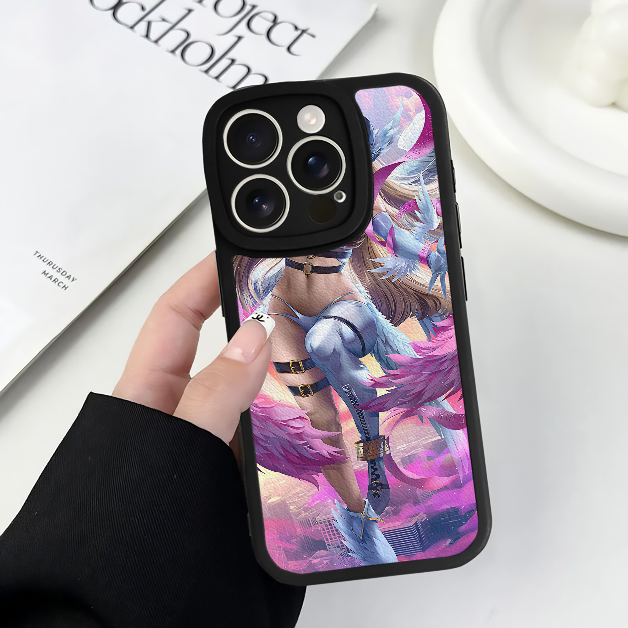 （画像用） Digimon デジタルモンスター/デジモン 【iPhone 16シリーズ対応】シリコンスマホケース（レザー調） 材質：シリコン